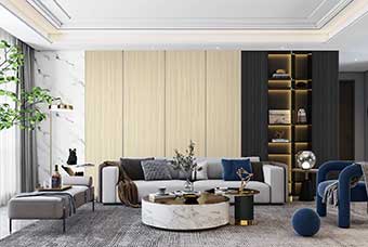 鹰潭轻奢风格-客厅