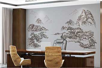 鹰潭森佰汇航空纤维墙咔（山水之间）