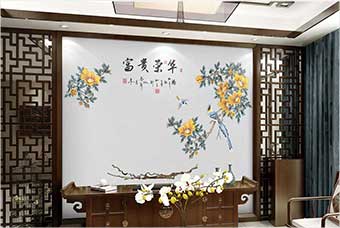 鹰潭森佰汇航空纤维墙咔(富贵荣华)